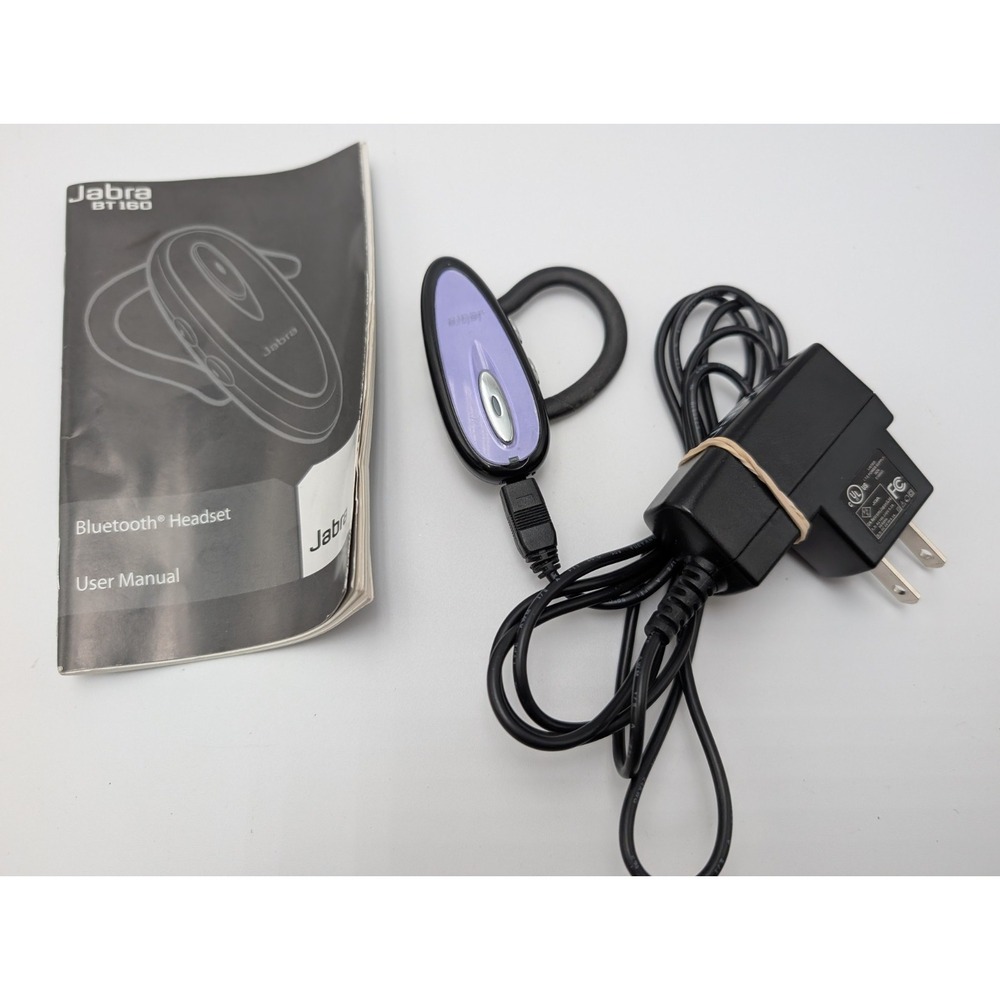 BlueTooth Headset‎ JABRA BT160 With Charger Tested & Working
